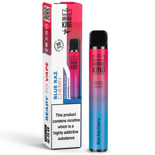 Aroma King - Air Flow - Disposable Device 600 puffs - 10mg  Aroma King 10mg Blue Raz Cherry - EXPIRED DATES