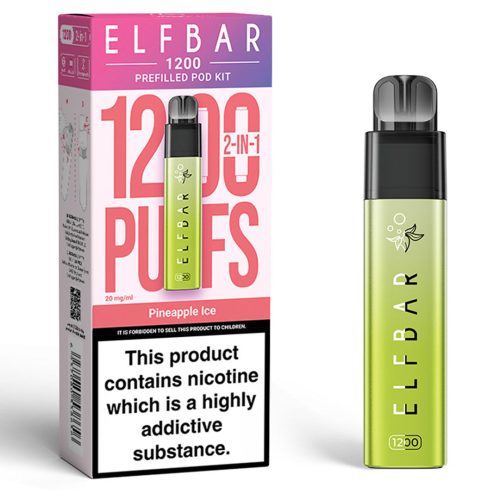 Elf Bar 1200 Prefilled Pod Vape Kit Elf Bar Pineapple ice