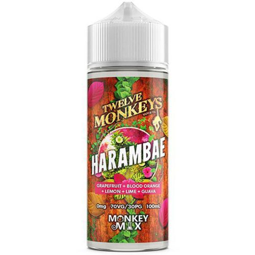 Twelve Monkeys 100ml Shortfill  Twelve Monkeys Harambae